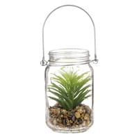 Künstliche Pflanze mit Glasterrarium Künstliche Pflanze mit Glasterrarium