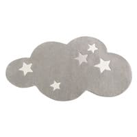 Kurzhaarwollteppich Wolke, grau, 70x130 Kurzhaarwollteppich Wolke, grau, 70x130