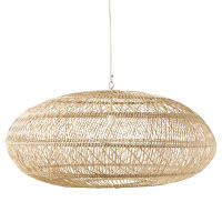Lampada a sospensione in rattan intrecciato 92 cm Lampada a sospensione in rattan intrecciato 92 cm
