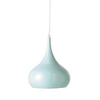 Lampada sospesa in metallo blu chiaro Lampada sospesa in metallo blu chiaro