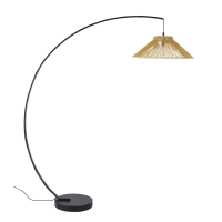 ARCHIK - Lámpara de pie de metal con pantalla trenzada Alt. 168
