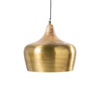 FAMARA - Lámpara de techo de metal dorado y mango