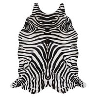 Lederteppich ZEBRA, schwarz/weiß, 170x240 Lederteppich ZEBRA, schwarz/weiß, 170x240
