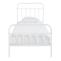 Letto 90x190 cm in metallo bianco sporco Letto 90x190 cm in metallo bianco sporco
