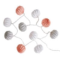 Leuchtgirlande mit 10 LEDs Origami BLUSH Leuchtgirlande mit 10 LEDs Origami BLUSH