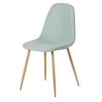 CLYDE - Lichtblauwe stoel in Scandinavische stijl
