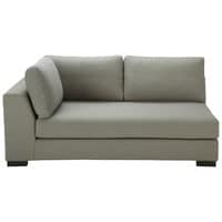 Light Grey Modular Sofa with Left Armrest Light Grey Modular Sofa with Left Armrest