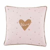 LILLY Printed Pink Cotton Cushion 40 x 40 cm LILLY Printed Pink Cotton Cushion 40 x 40 cm