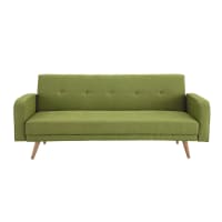 BROADWAY - Lime Green 3-Seater Clic Clac Sofa Bed