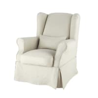 COTTAGE - Linen armchair cover