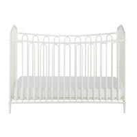Lit bébé à barreaux en métal blanc cassé L126 Lit bébé à barreaux en métal blanc cassé L126