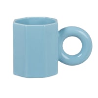 LINA - Lote de 2 - Lote de 2 tazas Lisa Gachet x Maisons du Monde, de porcelana azul