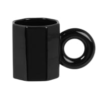 LINA - Lote de 2 - Lote de 2 tazas Lisa Gachet x Maisons du Monde, de porcelana negra