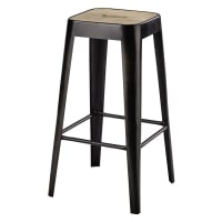 MANUFACTURE - Mango Wood and Metal Industrial Bar Stool