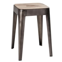 MANUFACTURE - Mango wood and metal stool