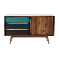 Mango Wood Vintage Blue Sideboard Mango Wood Vintage Blue Sideboard