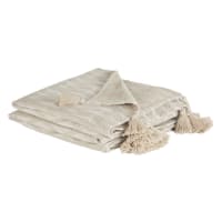 KOINAGE - Manta de algodón de tejido jacquard con motivos