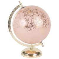 CLEMENCE ROSY - Mappamondo rosa e dorato