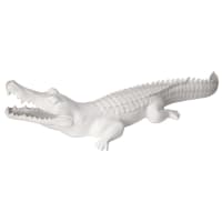 PETER - Matte white crocodile accessory L 88 cm