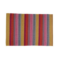 Meerkleurig gevlochten katoenen KIGALI tapijt 230 x 160 cm Meerkleurig gevlochten katoenen KIGALI tapijt 230 x 160 cm