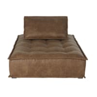 ELEMENTARY - Méridienne per divano componibile in tessuto spalmato caramello