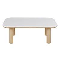 RAZZO - Mesa baja de terrazo blanco