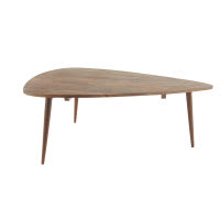 Mesa baja vintage de madera maciza de palo rosa Mesa baja vintage de madera maciza de palo rosa