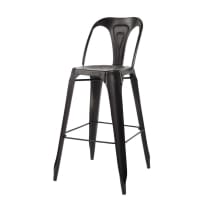 MULTIPL'S - Metal industrial bar chair in black