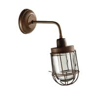 Metalen wandlamp met roesteffect H36 ESCALE Metalen wandlamp met roesteffect H36 ESCALE
