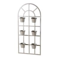 Metallregal mit 6 abnehmbaren Blumentöpfen Metallregal mit 6 abnehmbaren Blumentöpfen