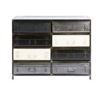 Metallschränkchen im Industriestil mit 8 Schubladen Metallschränkchen im Industriestil mit 8 Schubladen