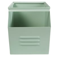 LEO - Mintgroene metalen speelgoedkoffer