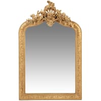 CONSERVATOIRE - Miroir à moulures en paulownia doré 62x96