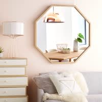 Miroir en chêne clair 100x100cm Miroir en chêne clair 100x100cm
