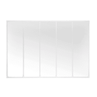 CARGO - Miroir en métal blanc 123x180