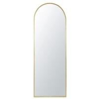 MENARA - Miroir en métal doré 55x160
