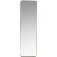 CLIFTON - Miroir en métal doré mat 39x129