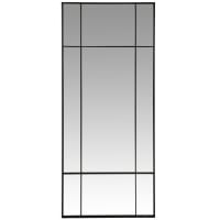 OKLAHOMA - Miroir en métal noir 70x170