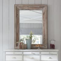 Miroir rectangulaire blanchi H 112 cm PERRINE Miroir rectangulaire blanchi H 112 cm PERRINE