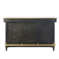 Mobile da bar color ottone e nero Mobile da bar color ottone e nero