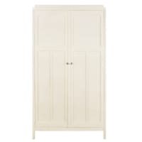 AIMÉE - Modular white wardrobe with 2 swing doors