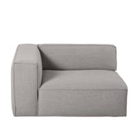 FAKIR - Modulare Sofa-Armlehne mit Ecke links, grau