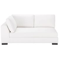 Modulares Ledersofa mit Armlehne links, weiß Modulares Ledersofa mit Armlehne links, weiß