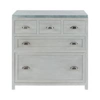 Mueble bajo de cocina de hevea gris L 90 cm Mueble bajo de cocina de hevea gris L 90 cm