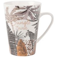 Mug in porcellana bianca con stampa a zebra Mug in porcellana bianca con stampa a zebra