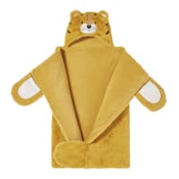 SAFARI - Mustard Yellow and Ecru Tiger Disguise Blanket 70x10x105