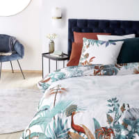Oeko-Tex cotton bedding set with jungle print 260x240cm