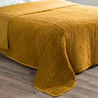 Italian Bed Linen Sprei Max Color Uni, donkerblauw, 270 x 300 cm