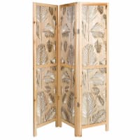 PALMEIRA - Openwork Pine Screen with Foliage Motif