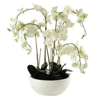 Orchidée artificielle en pot H 98 cm FLORA Orchidée artificielle en pot H 98 cm FLORA